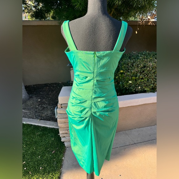 Sangria Sleeveless Midi Dress Green Size 6 - Picture 4 of 13